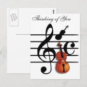 Ich bin Violin_ Postkarte (Vorne/Hinten)