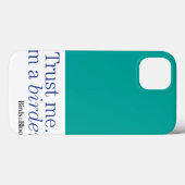 Ich bin Vogelbeobachter Case-Mate iPhone Hülle (Rückseite (Horizontal))