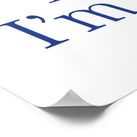 Ich bin Vogelbeobachter Poster (Ecke)