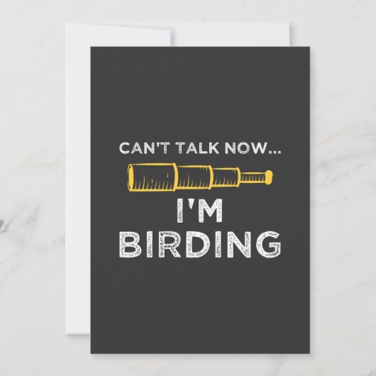 Ich bin Vogelbeobachtung Einladung (Vorderseite)