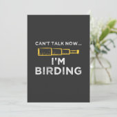 Ich bin Vogelbeobachtung Einladung (Stehend Vorderseite)