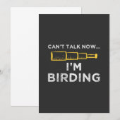 Ich bin Vogelbeobachtung Einladung (Vorne/Hinten)