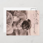 "Ich bin voll beschäftigt!" Vintager romantischer Postkarte (Vorne/Hinten)