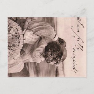 "Ich bin voll beschäftigt!" Vintager romantischer Postkarte