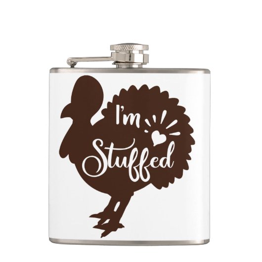 Ich bin voll Funny Erntedank Flachmann (Vorderseite)