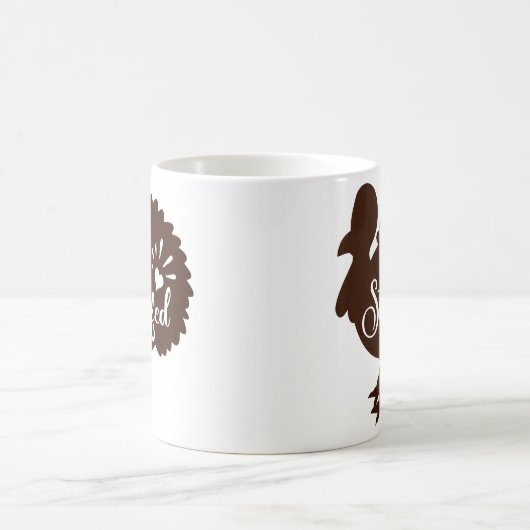 Ich bin voll Funny Erntedank Kaffeetasse (Mittel)