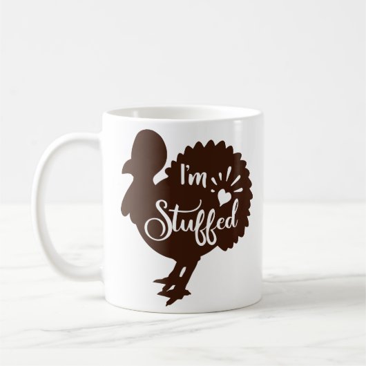 Ich bin voll Funny Erntedank Kaffeetasse (Links)