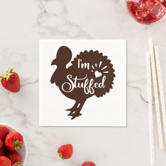 Ich bin voll Funny Erntedank Serviette (Beispiel)