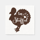 Ich bin voll Funny Erntedank Serviette (Vorderseite)