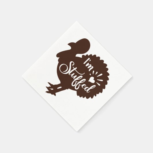 Ich bin voll Funny Erntedank Serviette (Ecke)