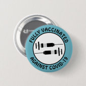 Ich bin voll gegen Covid-19 geimpft Button (Vorne & Hinten)