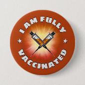 Ich bin voll geimpft Knopf Button (Vorderseite)