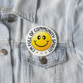 Ich bin voll von Community Spirit Abzeichen Button (Beispiel)