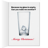 Ich bin voll von den Urlaubsgeistern. Grußkarte (Innen (Rechts))