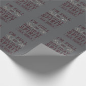 Ich bin voll von Urlaub Geist AKA Vodka Xmas trink Geschenkpapier (Ecke)