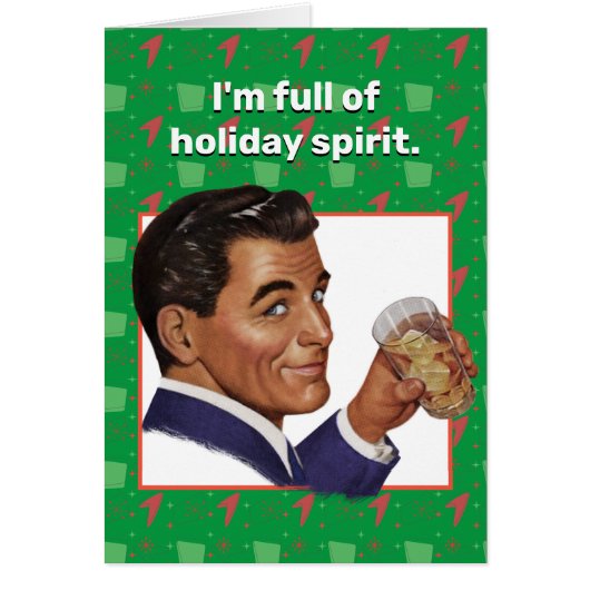 Ich bin voll von Urlaubsgeist. Grußkarte (Vorne)