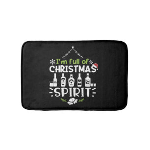 Ich bin voll von Weihnachtsgeist - Weihnachtsgeträ Badematte