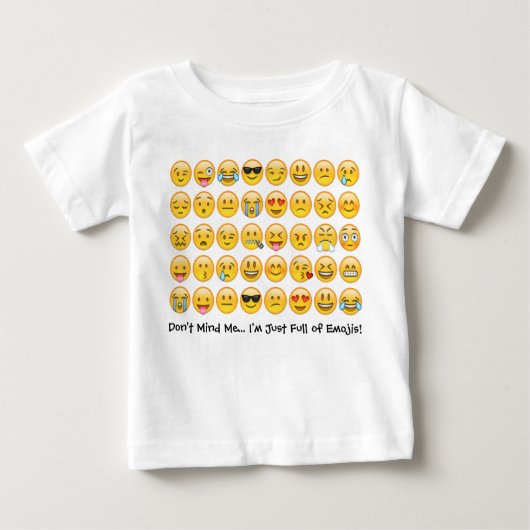 Ich bin voller Emojis. . . Kleinkind Emoji Tee Shi (Vorderseite)