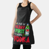 Ich bin voller Urlaubssgeist, heißt "Vodka Xmas" Schürze (InSitu)