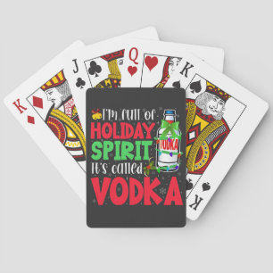 Ich bin voller Urlaubssgeist, heißt "Vodka Xmas" Spielkarten