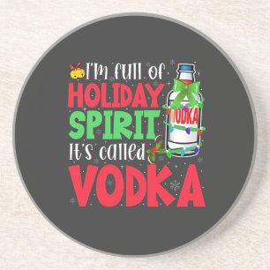 Ich bin voller Weihnachtsstimmung, es heißt Vodka Getränkeuntersetzer