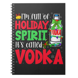 Ich bin voller Weihnachtsstimmung, es heißt Vodka Notizblock