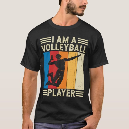 Ich bin Volleyball Player Volleyball Liebhaber T-Shirt (Vorderseite)