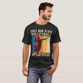 Ich bin Volleyball Player Volleyball Liebhaber T-Shirt (Vorne ganz)