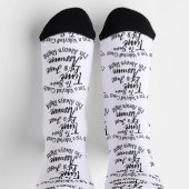 Ich bin Volleyballtrainer, um Zeit Retten Socken (Oben)