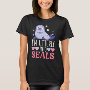 Ich bin völlig auf Robben Tier Meeresbiologe Meer T-Shirt