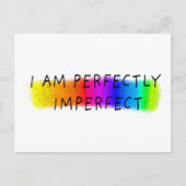 Ich bin vollkommen unvollkommen postkarte (Vorderseite)