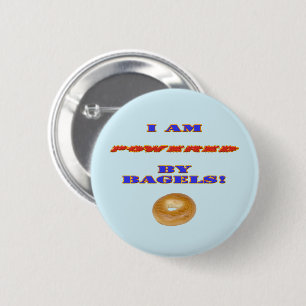 Ich bin von Bagels angetrieben Button
