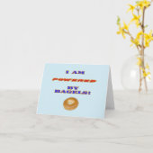 Ich bin von Bagels angetrieben Karte (Gelbe Blume)