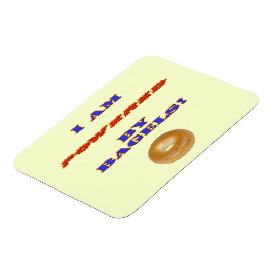 Ich bin von Bagels angetrieben Magnet (Linke Seite)