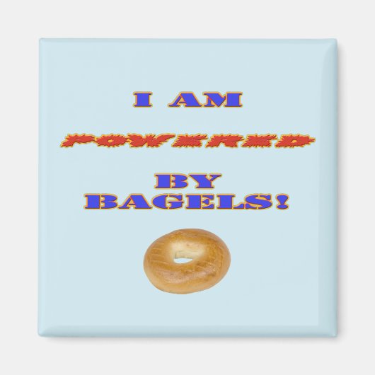 Ich bin von Bagels angetrieben Magnet (Vorne)