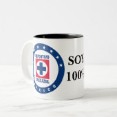 Ich bin von dem Blauen Kreuz Zweifarbige Tasse (Vorderseite Links)