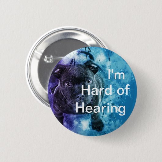 Ich bin von der Anhörung hart: niedliches Button (Vorne & Hinten)