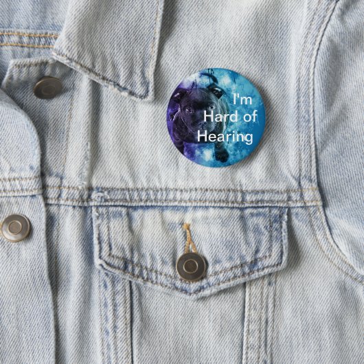 Ich bin von der Anhörung hart: niedliches Button (Beispiel)