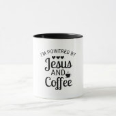 Ich bin von Jesus und Coffee Combo-Tasse angetrieb Tasse (Zentrum)