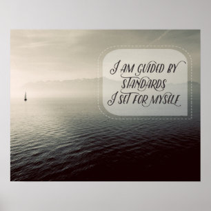 Ich bin von Standards geleitet Poster