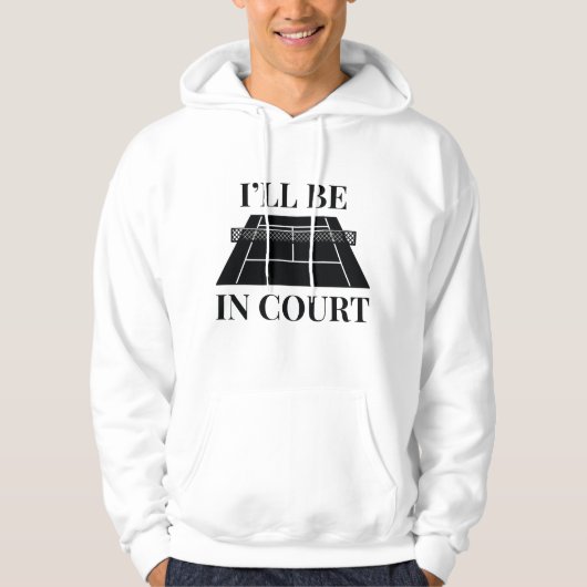 Ich bin vor Gericht Hoodie (Vorderseite)