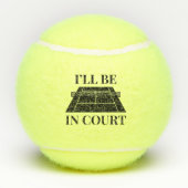 Ich bin vor Gericht Tennisbälle (Rückseite)
