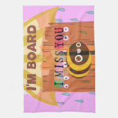 "Ich bin Vorstandsmitglied - ich vermisse dich: Ei Geschirrtuch (Vertikal)