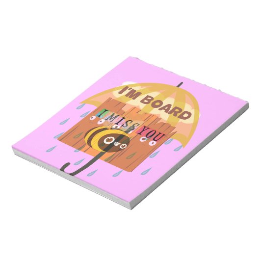 "Ich bin Vorstandsmitglied - ich vermisse dich: Ei Notizblock (Rotiert)