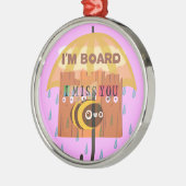 "Ich bin Vorstandsmitglied - ich vermisse dich: Ei Ornament Aus Metall (Links)