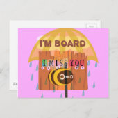 "Ich bin Vorstandsmitglied - ich vermisse dich: Ei Postkarte (Vorne/Hinten)