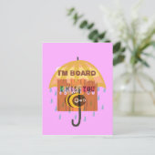 "Ich bin Vorstandsmitglied - ich vermisse dich: Ei Postkarte (Stehend Vorderseite)