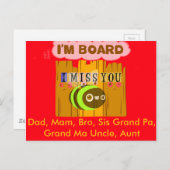 Ich bin Vorstandsmitglied, ich verzeihe, dass Sie Postkarte (Vorne/Hinten)