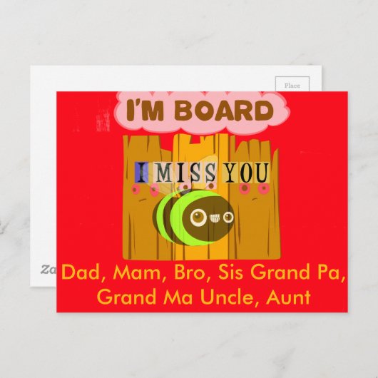 Ich bin Vorstandsmitglied, ich verzeihe, dass Sie  Postkarte (Vorne/Hinten)