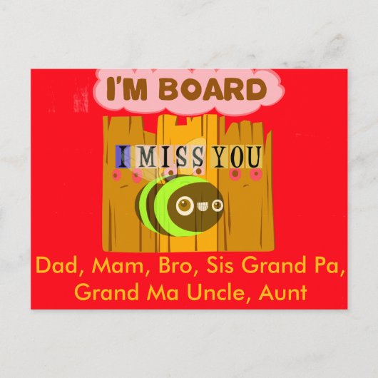 Ich bin Vorstandsmitglied, ich verzeihe, dass Sie Postkarte (Vorderseite)